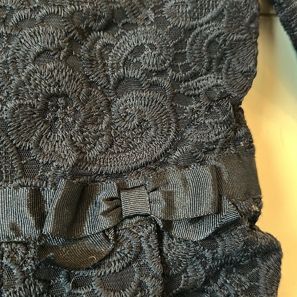 Janie and Jack Lace jumpsuit navy 4T - Picture 5 of 6